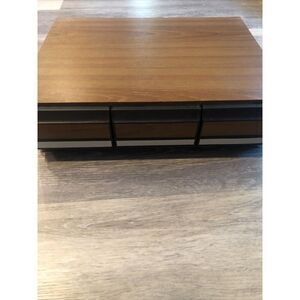 Cassette Tape Holder  Wood Grain 3 Drawer  Storage Cabinet  Holds 36!Vintage